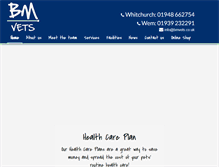 Tablet Screenshot of bmvets.co.uk